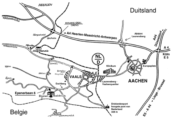 Anfahrtsskizze zum Atelier