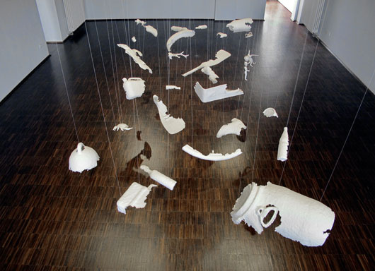 Installation Treibgut im Kulturbahnhof Herzogenrath 2017